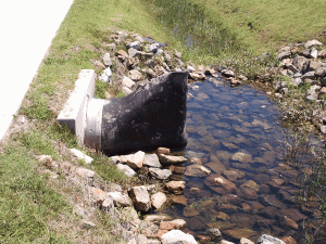 TF-1 Stormwater Tideflex - Delaware Stormwater Pond