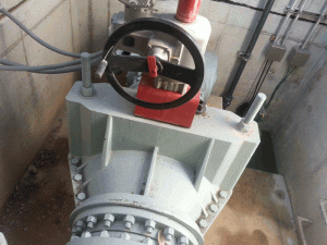 20" Red Valve Flow Control