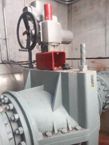 20" Red Valve Pinch Control Valve