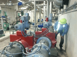 16" Red Valve Flow Equalization PA